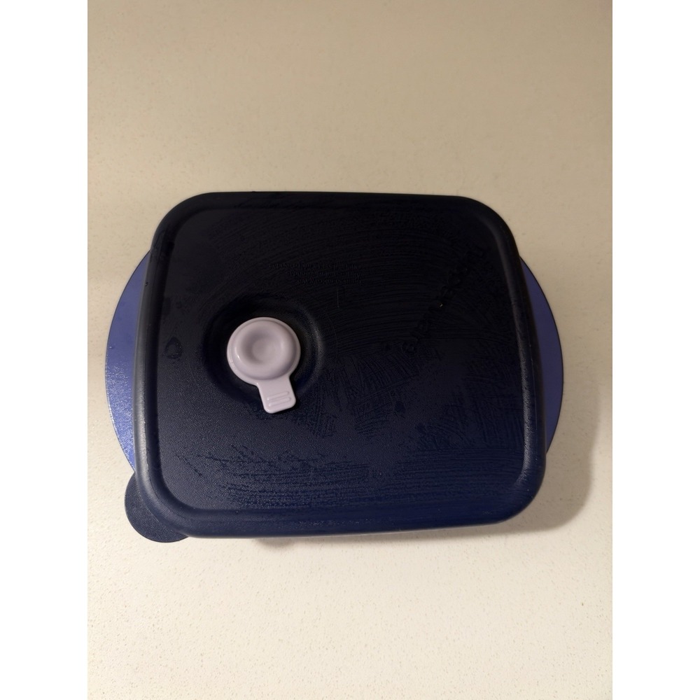 Tupperware Vent N Serve Medium Shallow Microwave Container 2 1/2 Cup